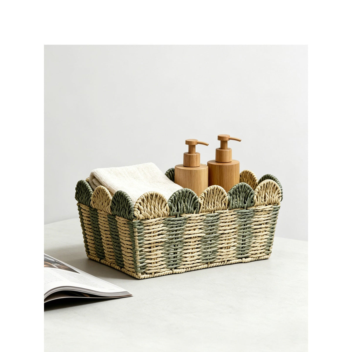 Basket Woven Natural Fiber Handcrafted | Kelmera