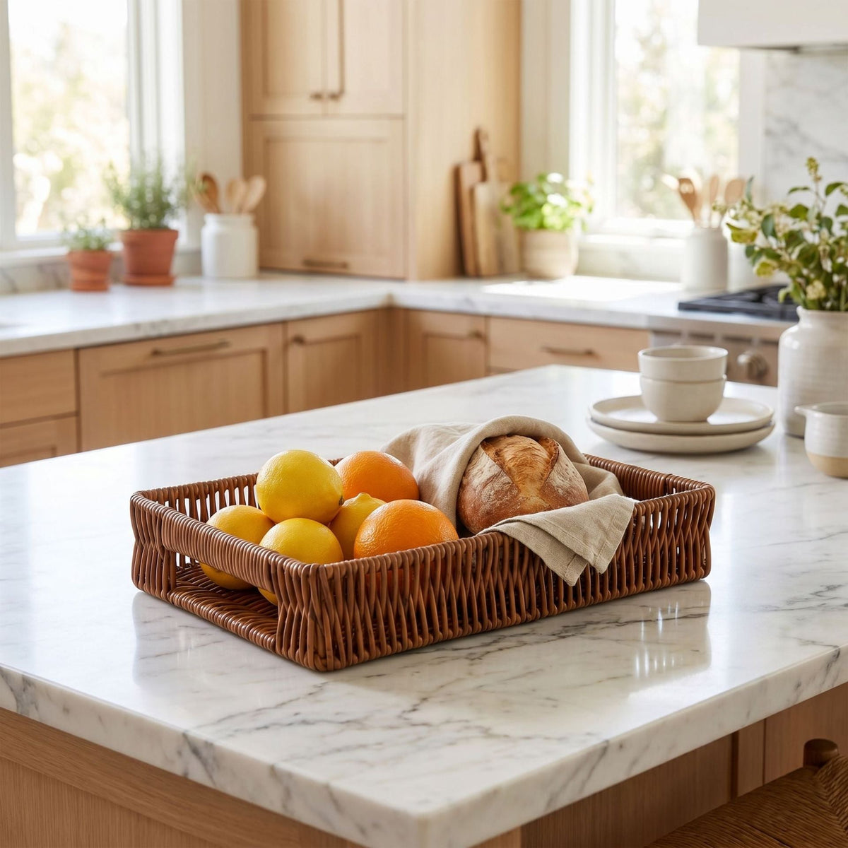 Basket Woven Natural Fiber Soft Textile | Kelmera