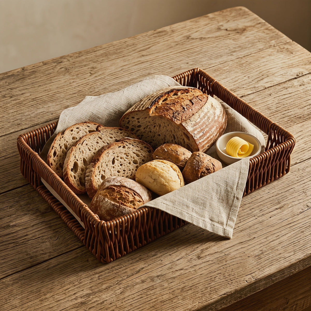 Basket Woven Natural Fiber Soft Textile | Kelmera