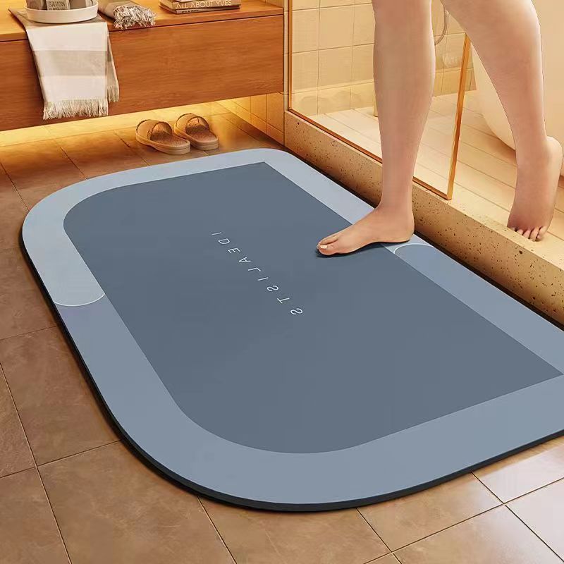 Bath Mat Cyan Gray | Kelmera