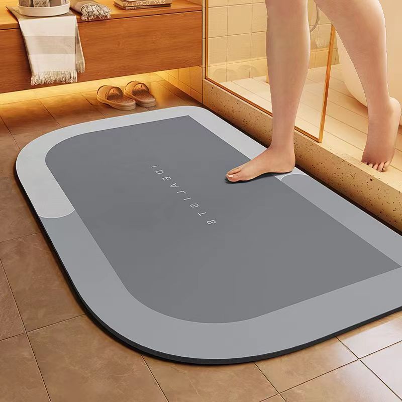 Bath Mat Cyan Gray | Kelmera