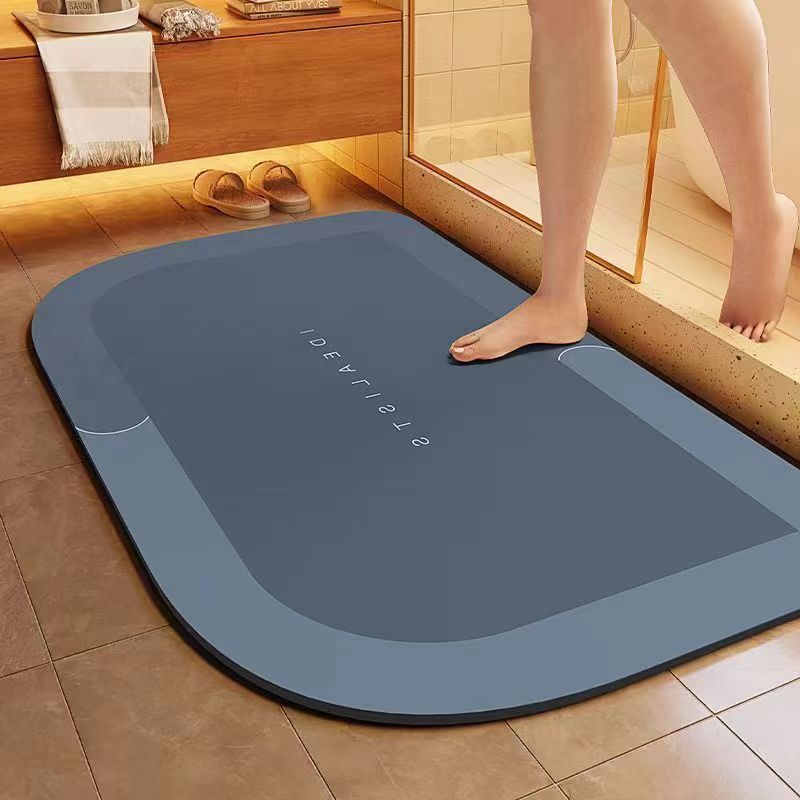 Bath Mat Cyan Gray | Kelmera