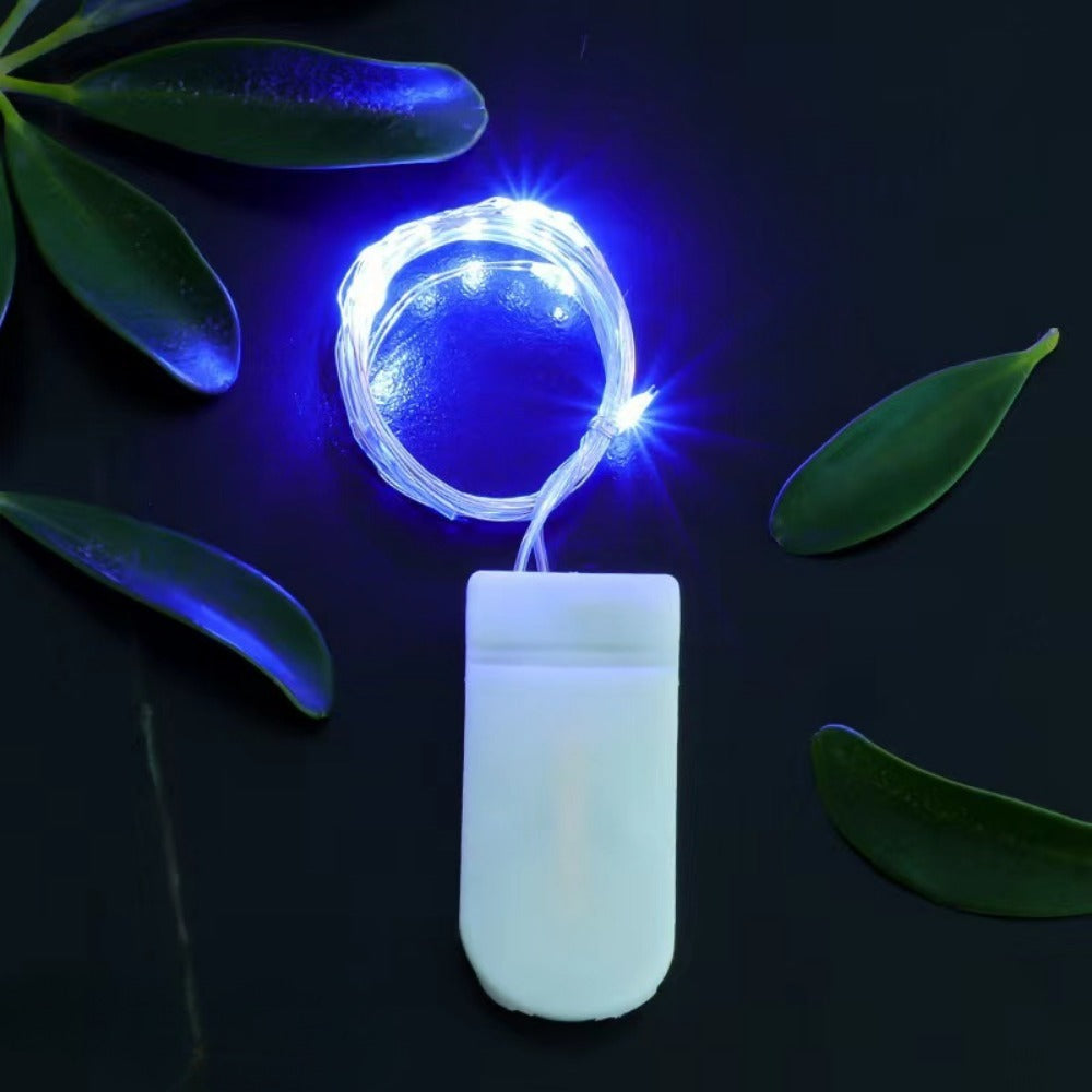 Battery-Operated LED Copper Wire Fairy Lights Set with Plug Battery Pack | Kelmera