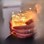 Battery-Operated LED Copper Wire Fairy Lights Set with Plug Battery Pack | Kelmera