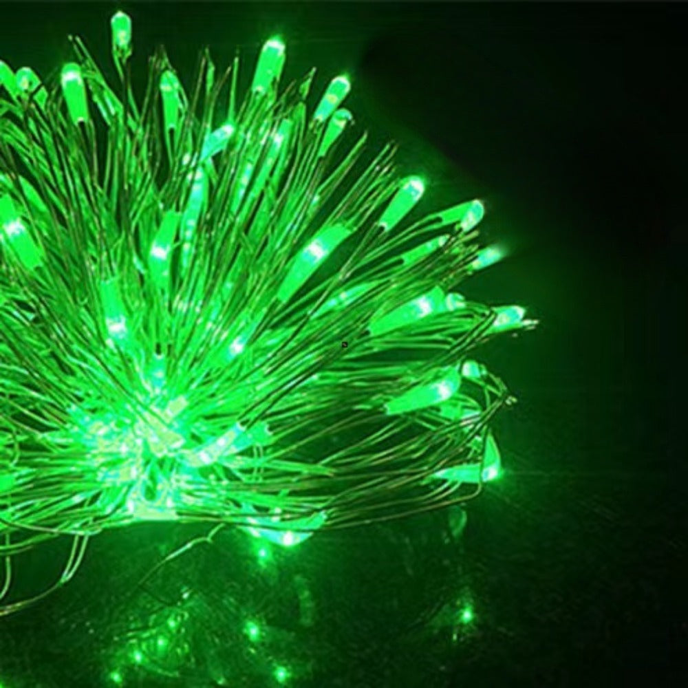 Battery-Operated LED Copper Wire Fairy Lights Set with Plug Battery Pack | Kelmera