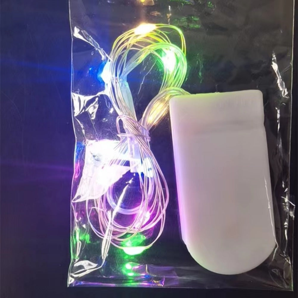 Battery-Operated LED Copper Wire Fairy Lights Set with Plug Battery Pack | Kelmera