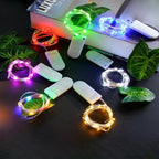 Battery-Operated LED Copper Wire Fairy Lights Set with Plug Battery Pack | Kelmera