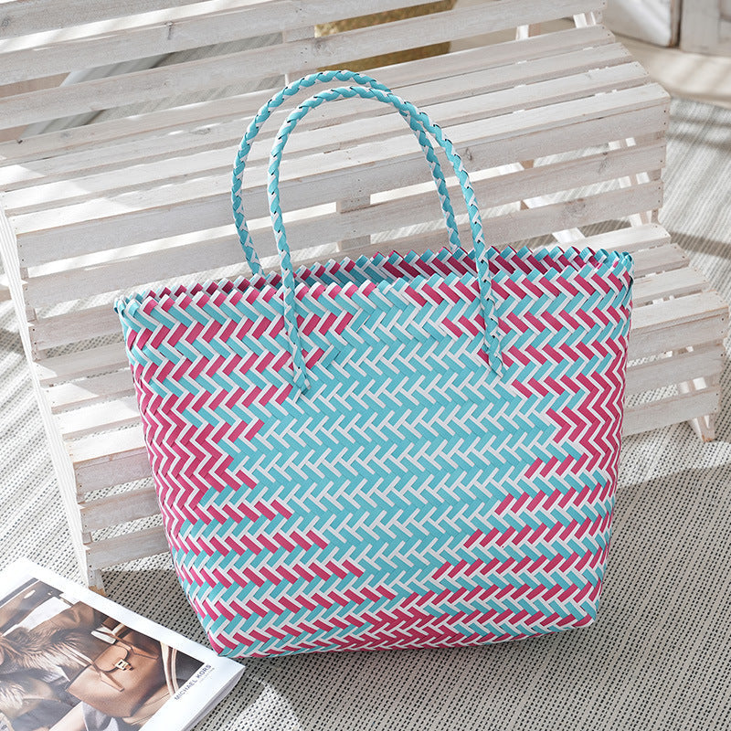 Beach Bag Yellow Blue Violet | Kelmera