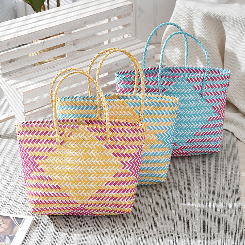 Beach Bag Yellow Blue Violet | Kelmera