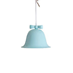 Bell-Shaped Ceramic Pendant Light with Decorative Bow Accent | Kelmera