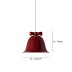 Bell-Shaped Ceramic Pendant Light with Decorative Bow Accent | Kelmera