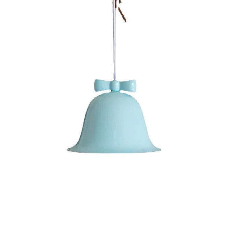 Bell-Shaped Ceramic Pendant Light with Decorative Bow Accent | Kelmera