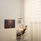 Bell-Shaped Glass Pendant Lamp with Decorative Bow Accent | Kelmera