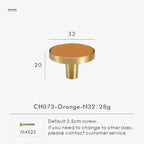 Belvane Brass & Cow Leather Handle