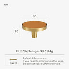 Belvane Brass & Cow Leather Handle