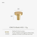 Belvane Brass & Cow Leather Handle