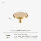 Belvane Brass & Cow Leather Handle