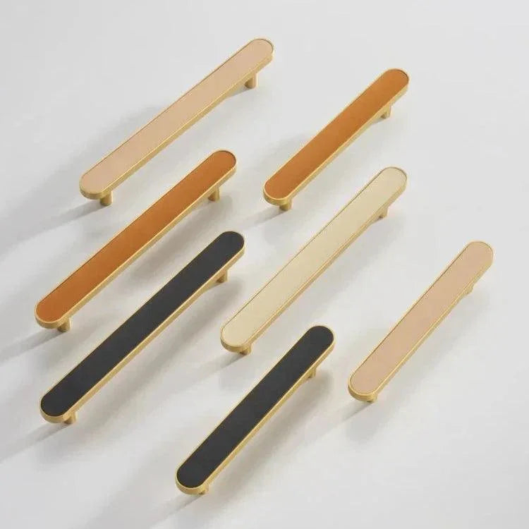 Belvane Brass & Cow Leather Handle