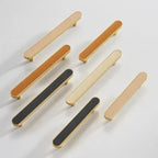 Belvane Brass & Cow Leather Handle