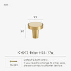 Belvane Brass & Cow Leather Handle