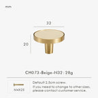 Belvane Brass & Cow Leather Handle