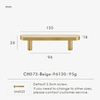 Belvane Brass & Cow Leather Handle