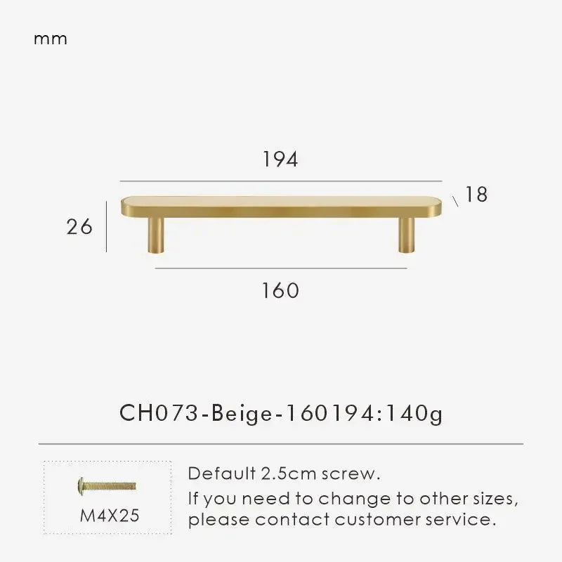 Belvane Brass & Cow Leather Handle