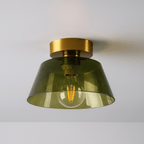 Belvane Glass Ceiling Light