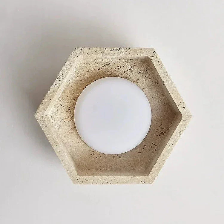 Bernara Travertine Ceiling Lamp