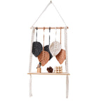 Bohemian Macrame Leaf Art Display Shelf | Kelmera