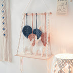 Bohemian Macrame Leaf Art Display Shelf | Kelmera