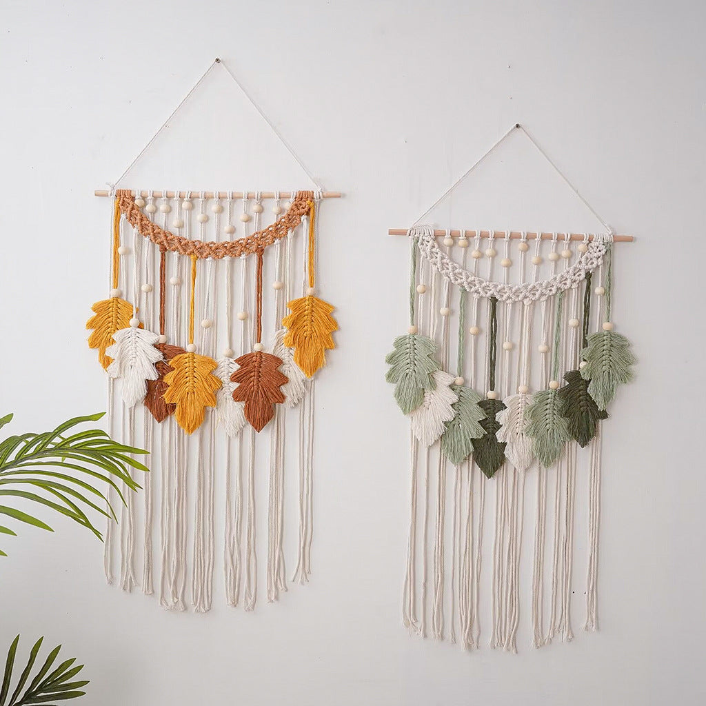 Bohemian Macrame Leaf Wall Hanging | Kelmera