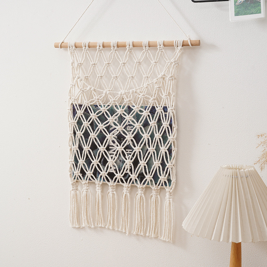 Bohemian Macrame Wall Hanging with Fringes | Kelmera