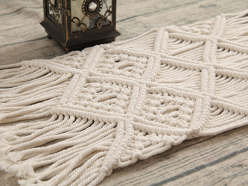 Bohemian Woven Macrame Table Runner | Kelmera
