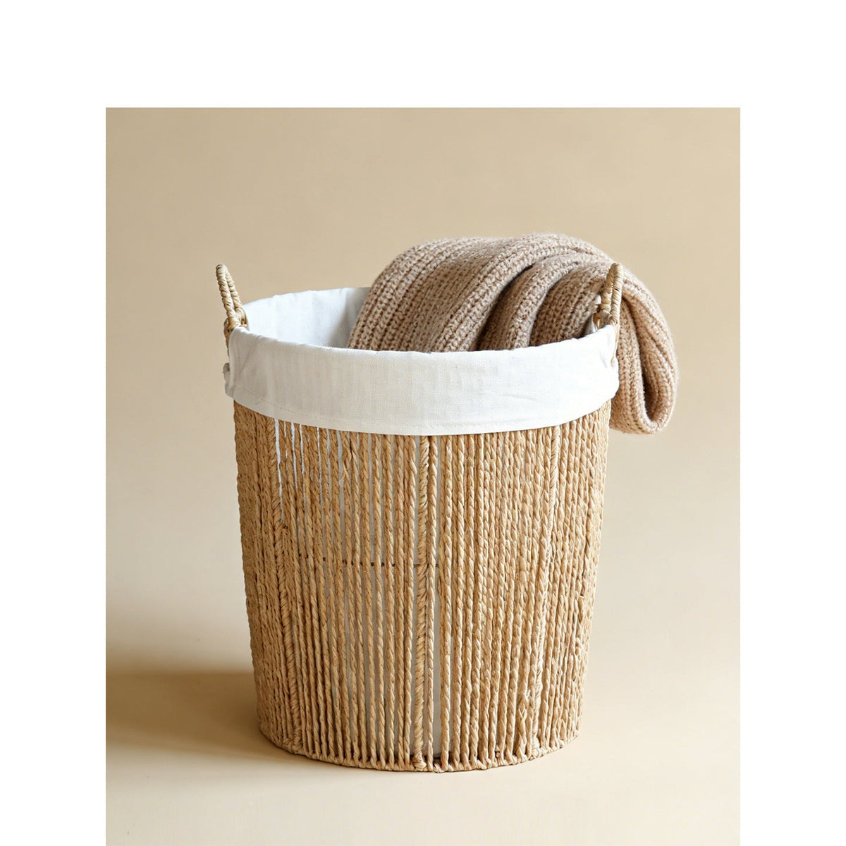 Braided Basket with Fabric Insert | Kelmera