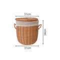 Braided Laundry Basket with Removable Fabric Lid | Kelmera