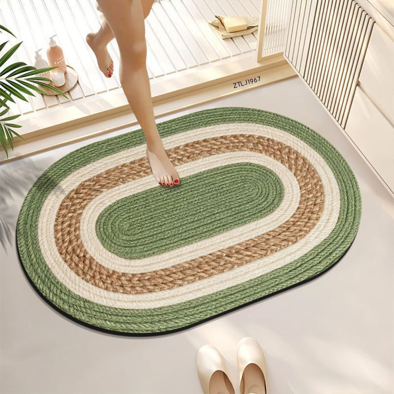 Braided Oval Area Rug | Kelmera