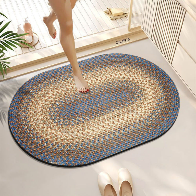 Braided Oval Area Rug | Kelmera