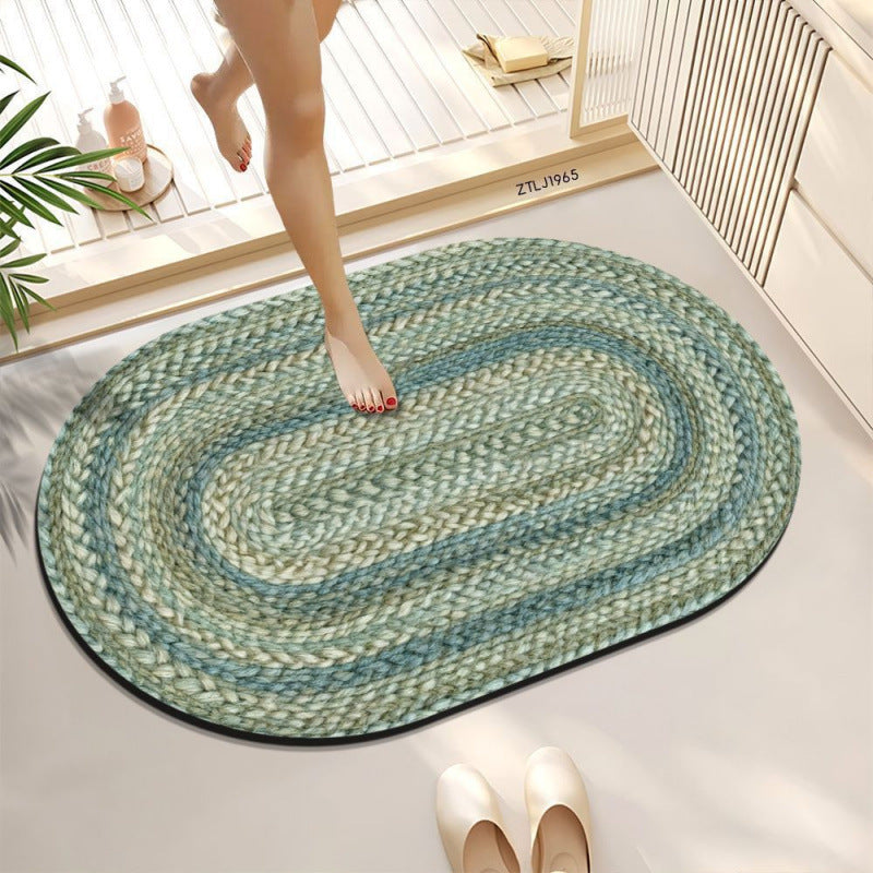 Braided Oval Area Rug | Kelmera