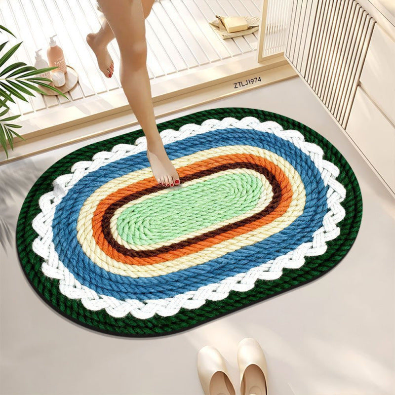 Braided Oval Area Rug | Kelmera