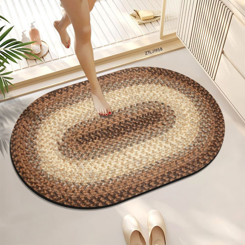 Braided Oval Area Rug | Kelmera