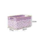 Braided Storage Basket Lilac Blue | Kelmera