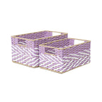 Braided Storage Basket Lilac Blue | Kelmera