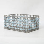 Braided Storage Basket Lilac Blue | Kelmera