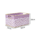 Braided Storage Basket Lilac Blue | Kelmera