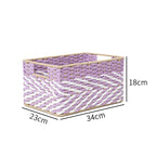 Braided Storage Basket Lilac Blue | Kelmera