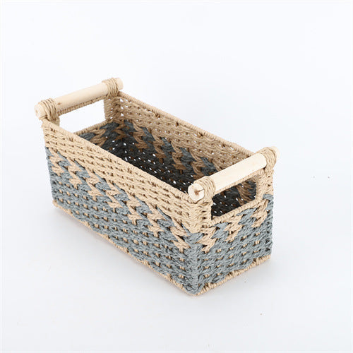 Braided Storage Basket Lilac Blue | Kelmera