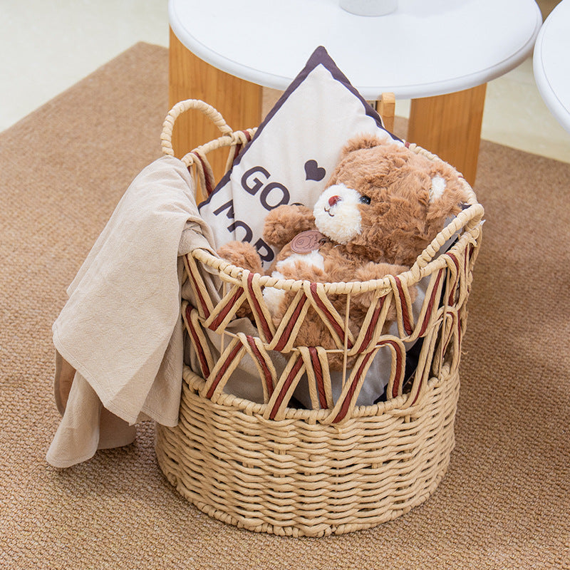 Braided Storage Basket with Elegant Accents | Kelmera