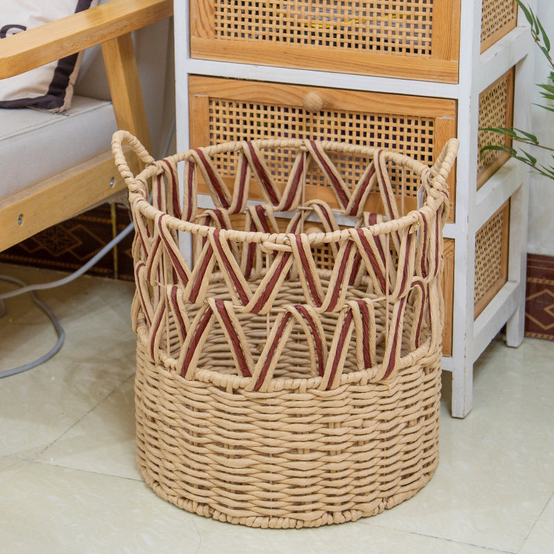 Braided Storage Basket with Elegant Accents | Kelmera