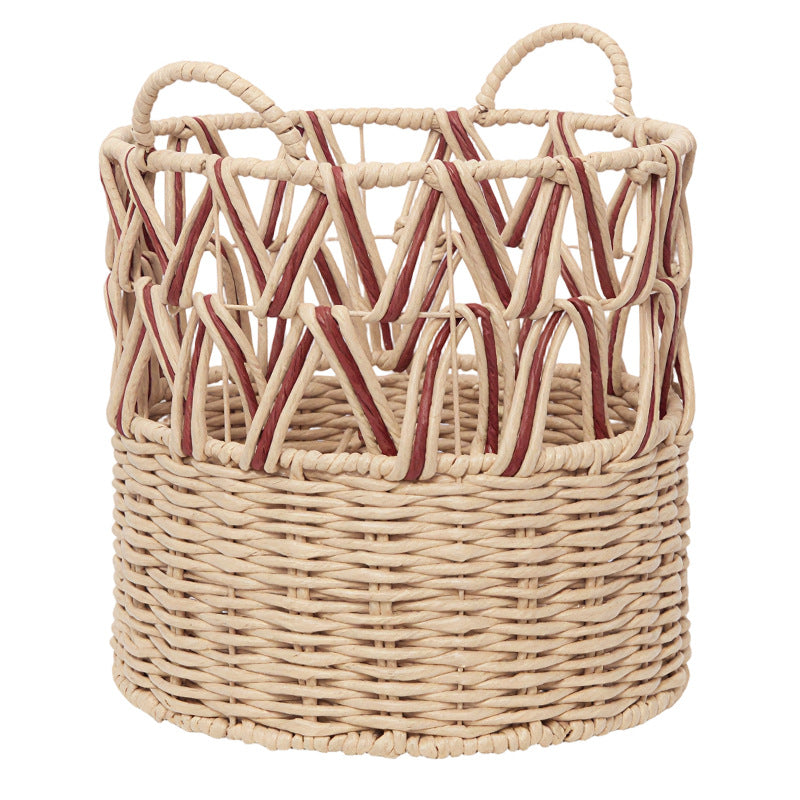 Braided Storage Basket with Elegant Accents | Kelmera